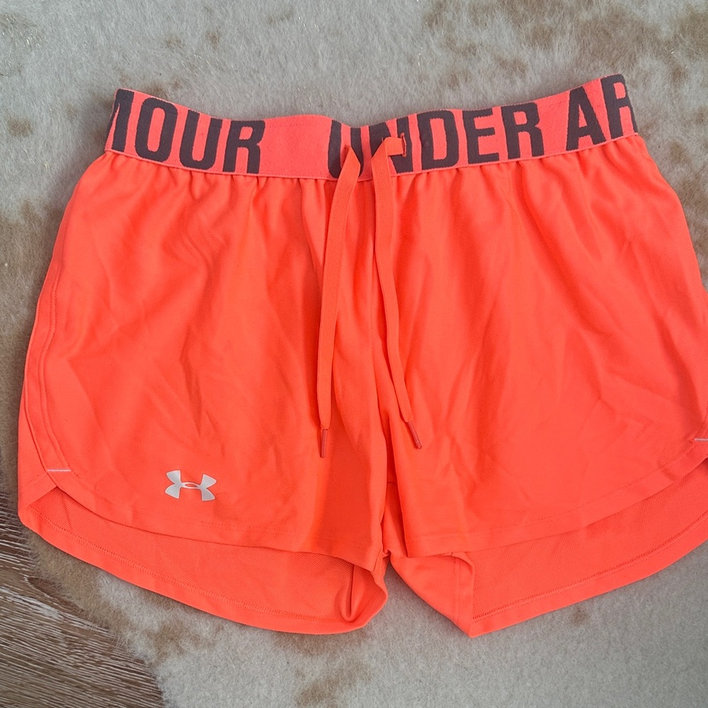 Under Armour Women's Bright Orange Athletic Shorts